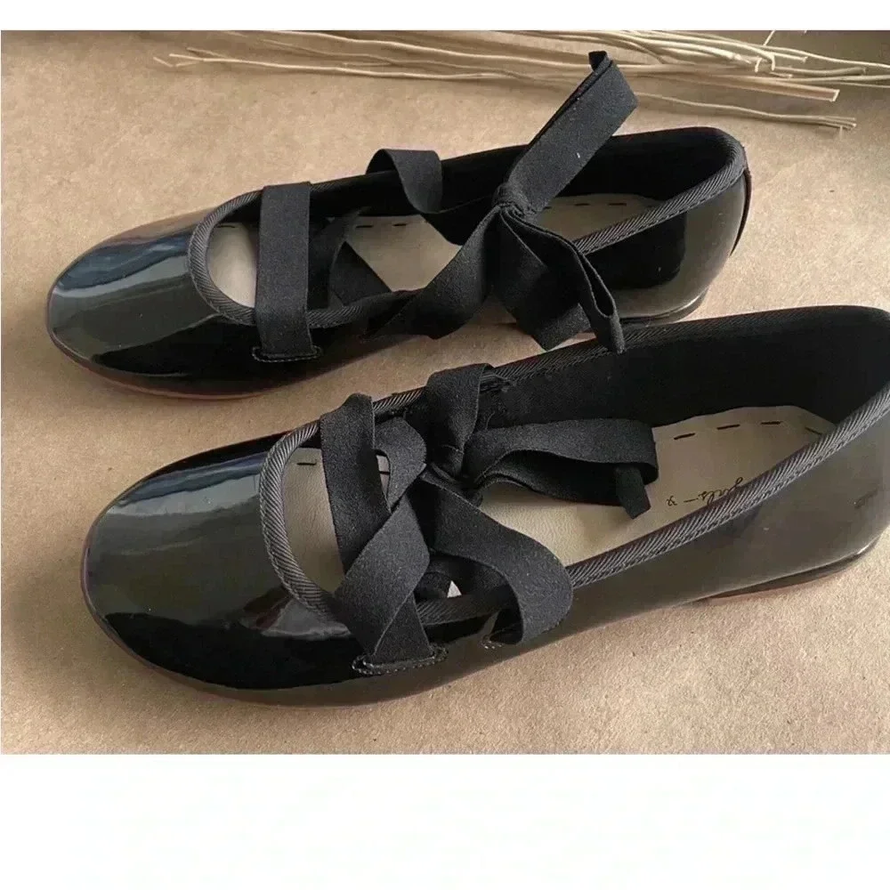 me Zara Patent Leather Ballet Flats Size 32 | 1